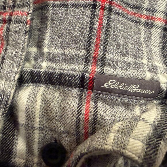 Eddie Bauer Women SZ M Cotton Plaid Button up - Picture 2 of 8